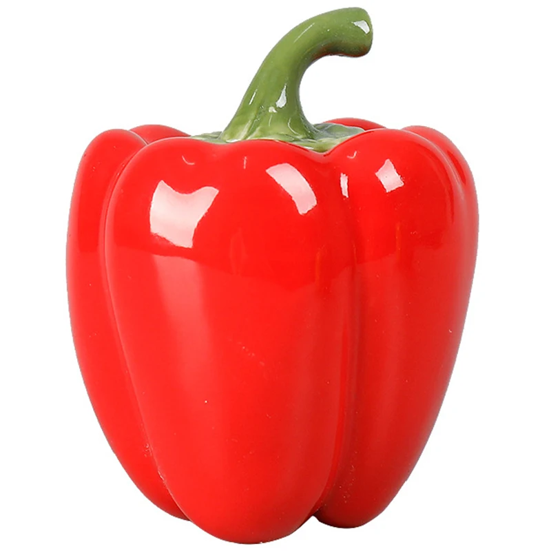 

Pepper Shape Ceramic Tea Can Portable Travel Carry-On Storage Tank Sealed Decoration Restaurant Decoration Home Decor
