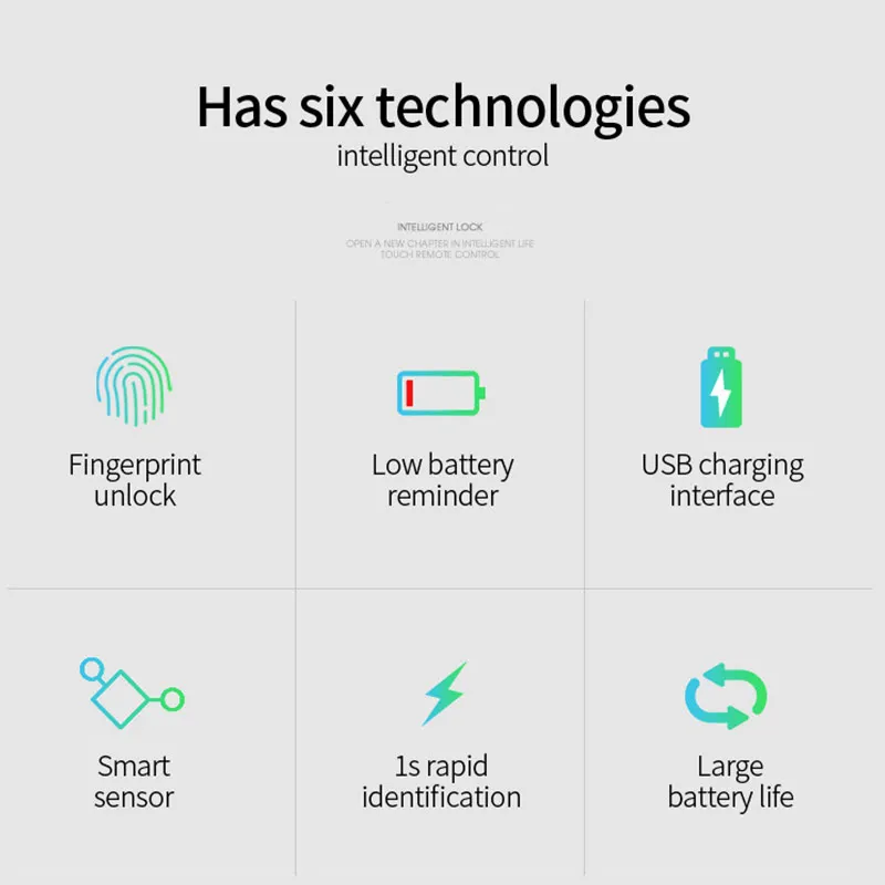 Xiaomi Mijia Electronics Intelligent Fingerprint Automatic Fingerprint Drawer Lock Toolbox Lock Smart Home Travel