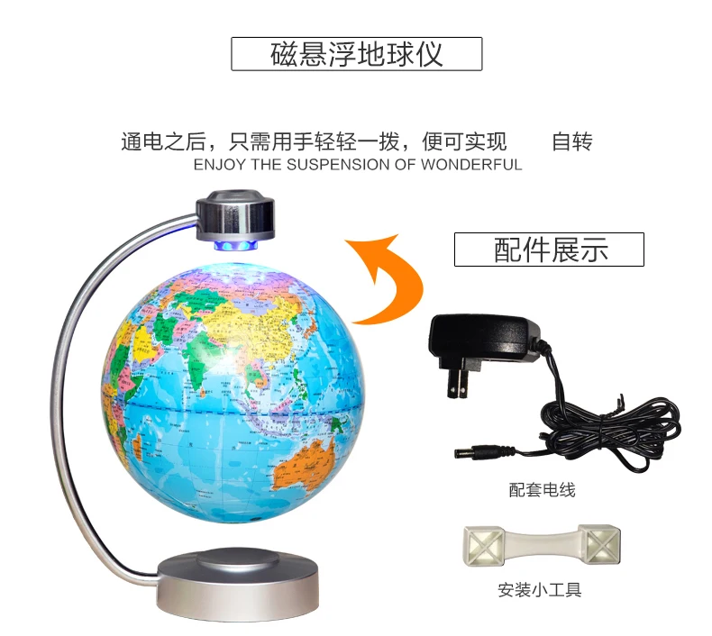 mapa do mundo suspendendo globo com luz
