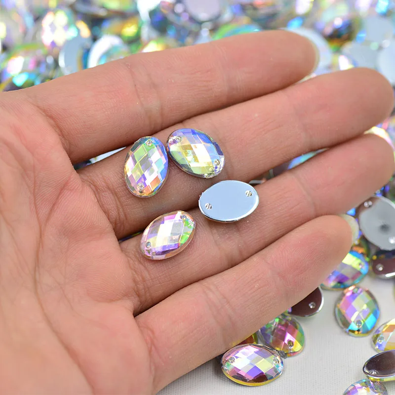 JUNAO-10-14mm-30-40mm-Sew-On-Crystal-AB-Oval-Rhinestones-Flat-Back-Clear-Acrylic-Stones (3)
