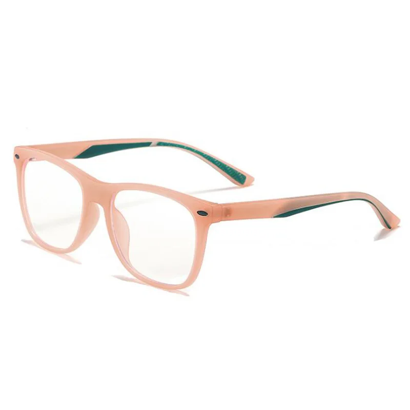 Transparent Pink RBENN, синий светильник, блокирующие очки для детей, анти голубой луч, очки для компьютерных игр, защита UV400, для детей 7-12 лет - Цвет оправы: Transparent Pink