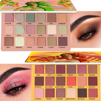

18 Colors Eyeshadow Makeup Palette Mermaid Shimmer Metallic Glitter Eye Shadow Palette Matte Eyes Tattoo Make Up Pigment