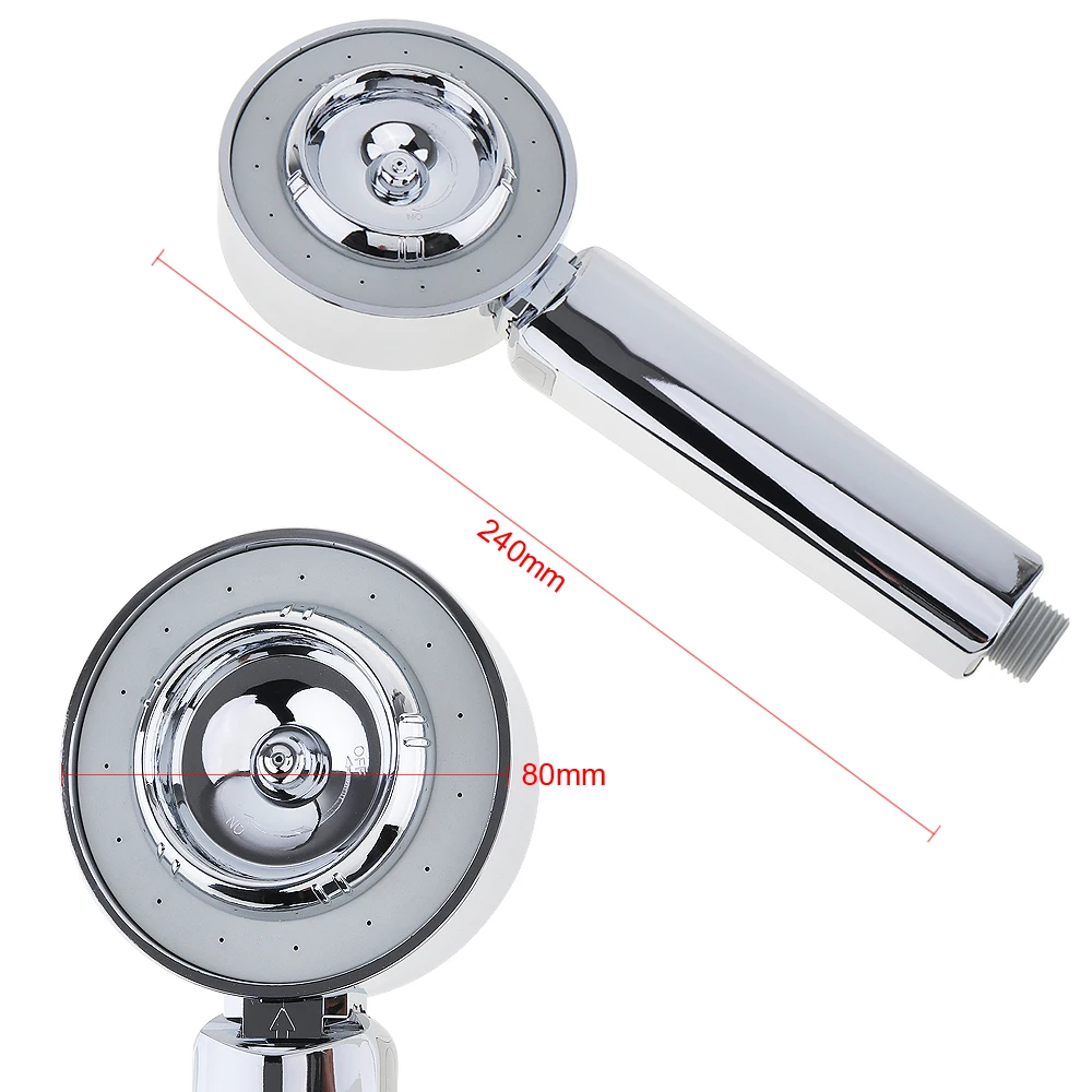 

Portable Round Double-sided Water Shower Head with Water Saving Pressurize Hand Hold Shower Head for Bathroom