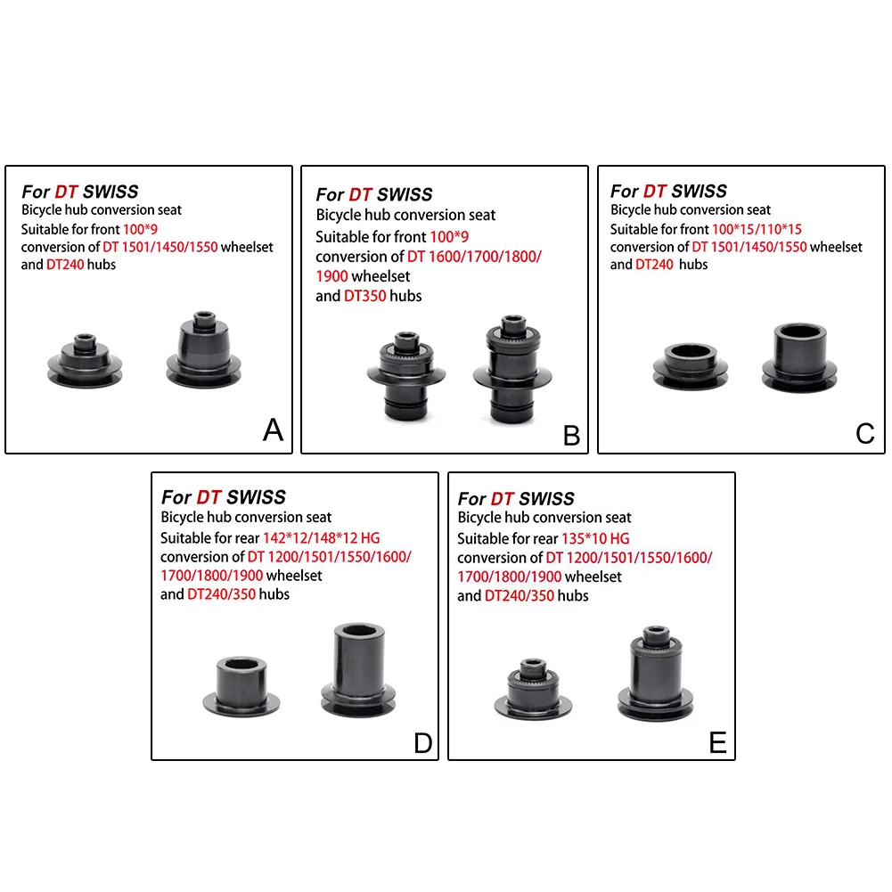1 Pair Hub Conversion Kit Adapter For DT SWISS Bicycle Components240/350/370/X1501/1600/1700/1800/1900 Hub Wheel Conversion Seat