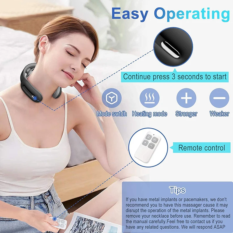 BeautifyMagic™ Portable Neck Massager for On-The-Go Relaxation Electric Massagers