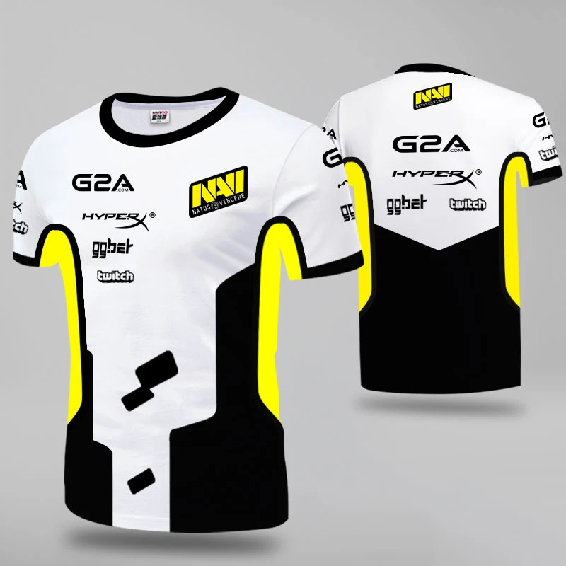 Украина Natus Vincere NAVI игрок Джерси Униформа футболка для фанатов мужские и женские