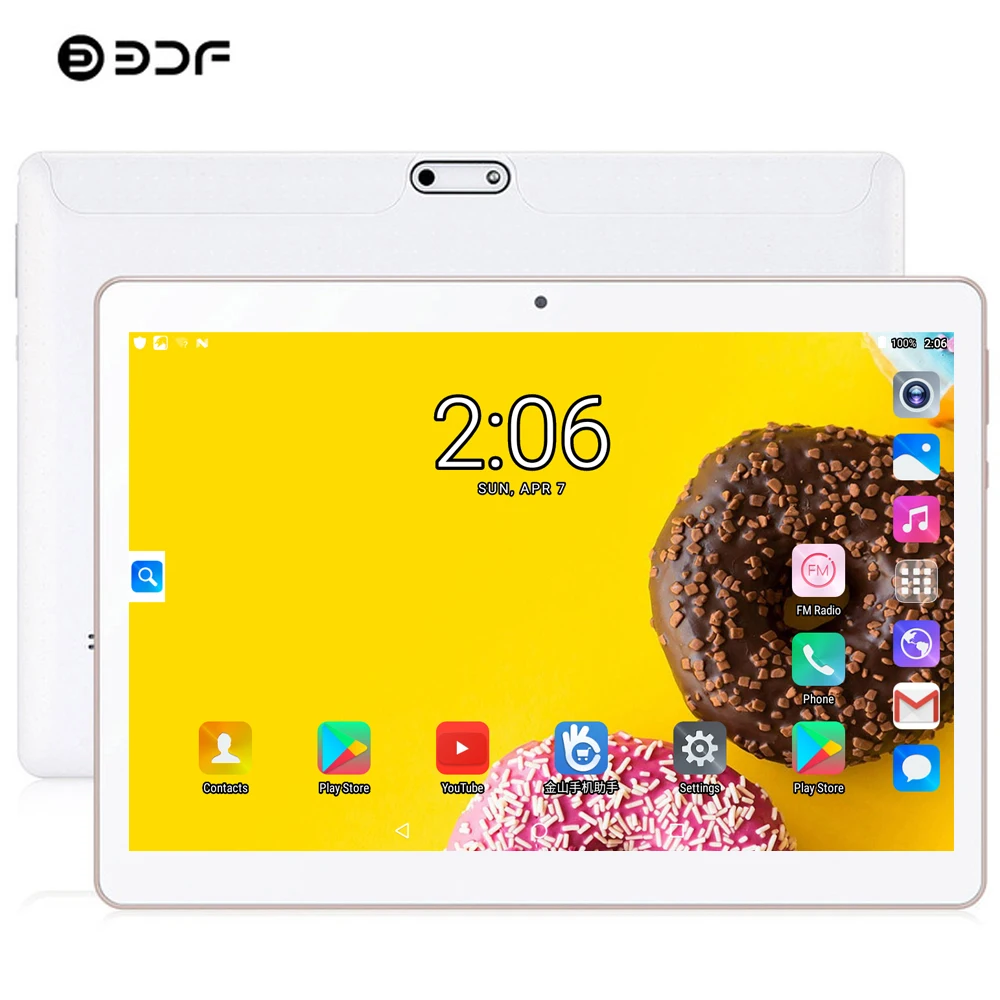  Russia USA Spain BDF Android Tablet 10 Inch 4GB/64GB Tablet Pc 3G Phone Dual SIM Card Android 7.0 O