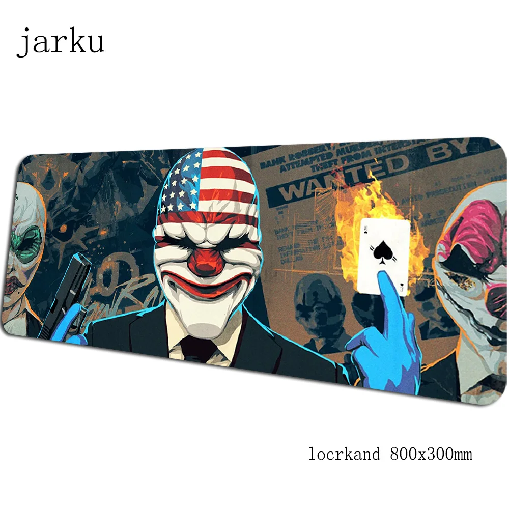 Payday pad мышь инди-поп компьютерная игровая мышь pad 800x300X2 мм padmouse Горячая эстетика Коврик Для Мыши Эргономичный гаджет настольные коврики - Цвет: Size 800x300X2MM