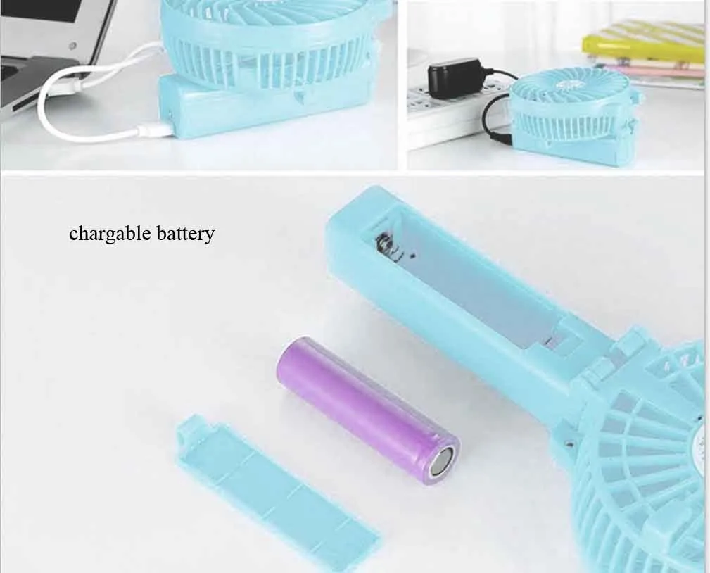Портативный мини вентилятор для лица Usb маленький кулер батарея Настольный