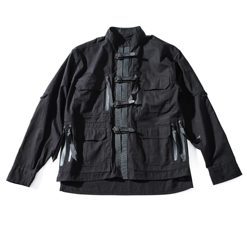 格安ホットセール メンズジャケット機能ジャケットシャツマルチポケット瞳孔旅行techwear忍者ウェア和風未来的 おしゃれ Medtech Tinderpoint Com
