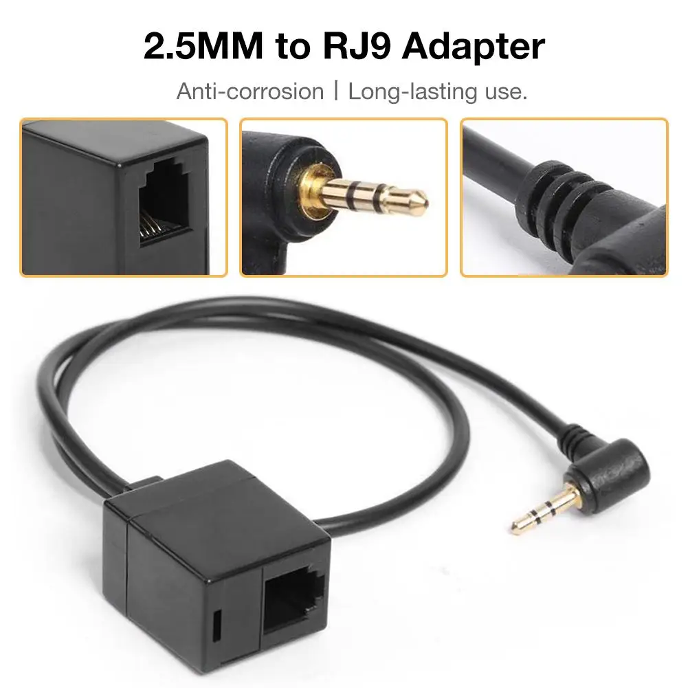 2.5MM TRS Stereo Jack To RJ9 6P4C Socket Audio Cable Converter Headphone Adapter Connector | Электроника