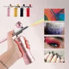 Foreverlily Mini Air Compressor Kit Air-Brush Paint Spray Gun Airbrush For Nail Art Tattoo Craft Cake Face Nano Fog Mist Sprayer 1