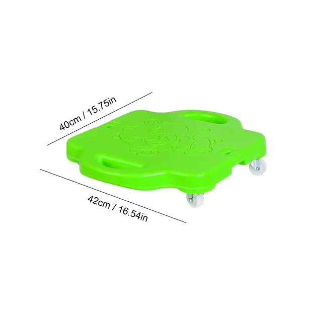 Kids Balance Board Plastic Four-Wheeled Scooter Board With Safety Handles 360 Degree Rotating Wheels Children Outdoor Sports Toy 6