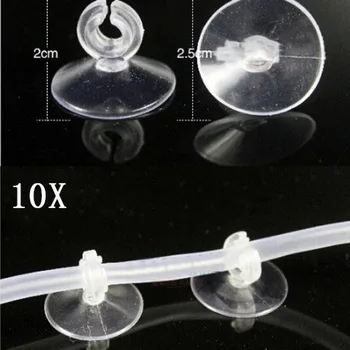 

10X Aquarium Suction Cup Holder Sucker for Fish Tank Pump Airline Tube 4/ 6mm Aquarium Fish Tank Decorations & Ornaments