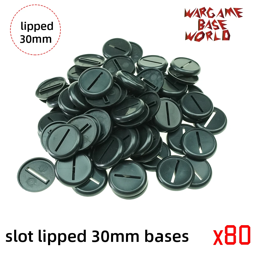 30 мм Слот lipped базы Настольные игры для военной машины - Цвет: 80pcs