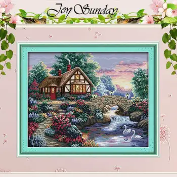 

Beautiful Homeland (6) Counted Cross Stitch 11CT 14CT Cross Stitch Set Wholesale Scenery Cross-stitch Kit Embroidery Needlework