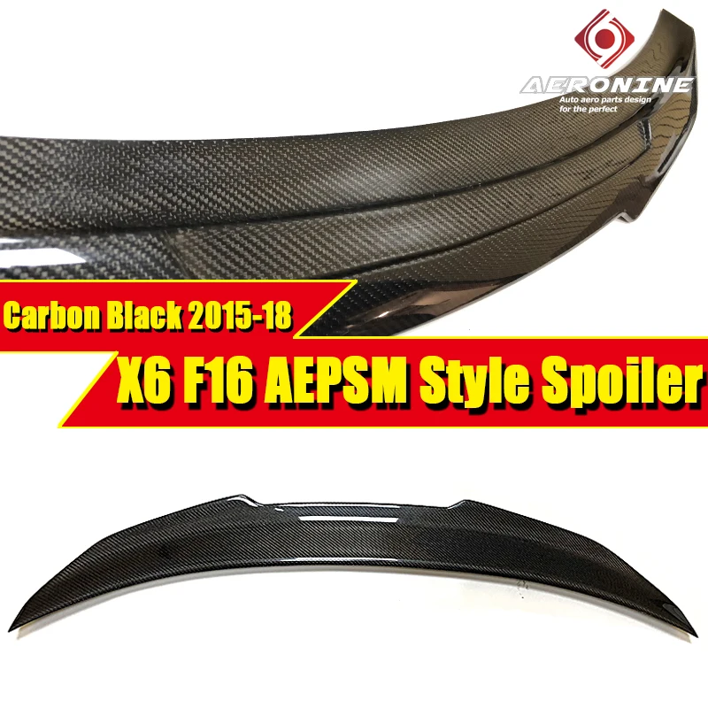

For BMW F16 X6 F86 X6M Performance Carbon Fiber Trunk Spoiler wing PSM style X6 F16 Spoiler rear diffuser stem Spoiler 2015-18
