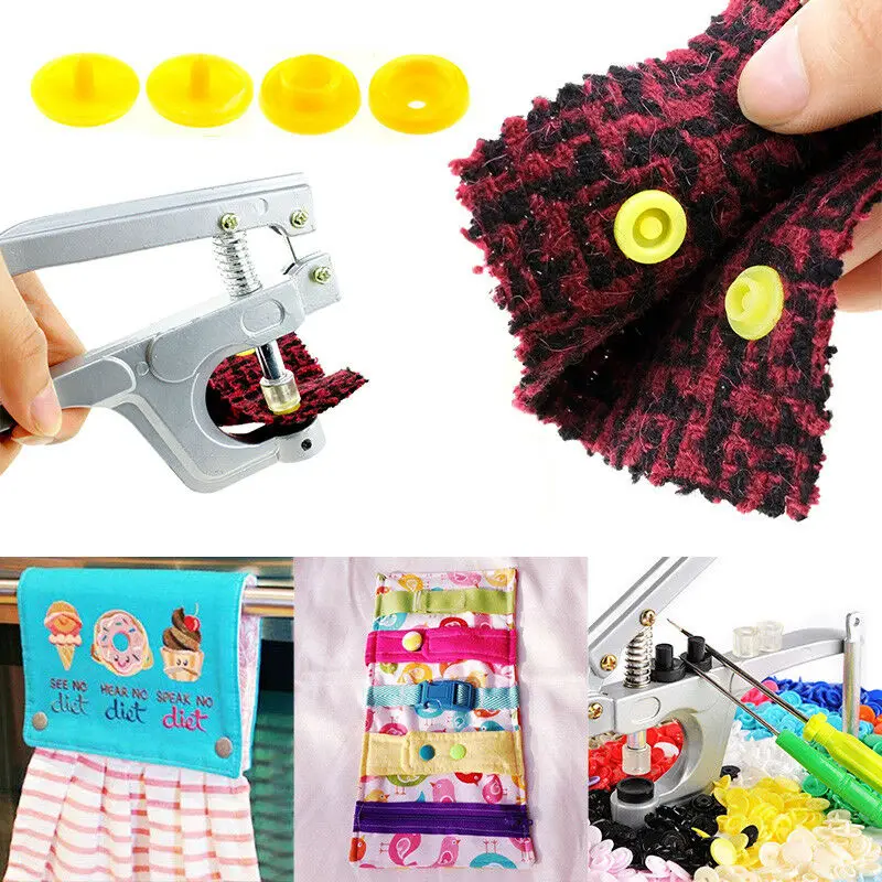 24Colors 1600Pcs Round Plastic Snaps Button Fasteners T5 12mm Garment Accessories For Baby Clothes Clip Quilt Cover Sheet Button