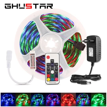 

5M Led Strip Light 12v SMD2835 17 Key RF Controller Living Room Bedroom Lighting IP65 Waterproof RGB Tape Ruban Backlight Lamp