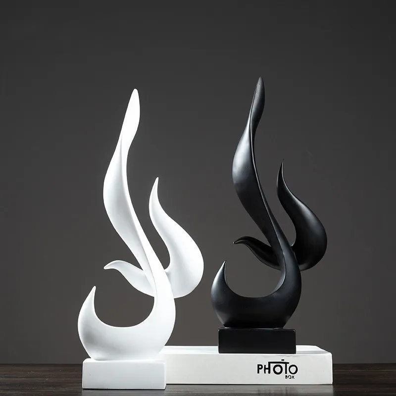

[HHT] скандинавские абстрактные простые Пламенные статуи, Креативные украшения для гостиной, дома, тумба для телевизора, винный шкаф, вход, столешница, Декор