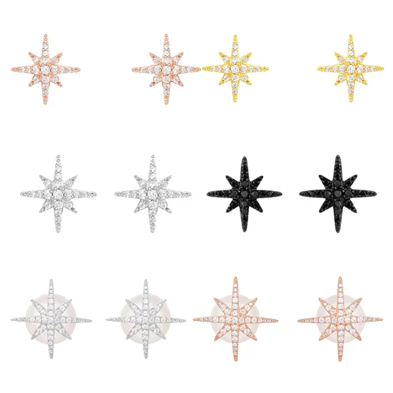 

JEM high quality original 925 sterling silver A Monaco style PM brand design asymmetric earrings ladies fashion jewelry gifts