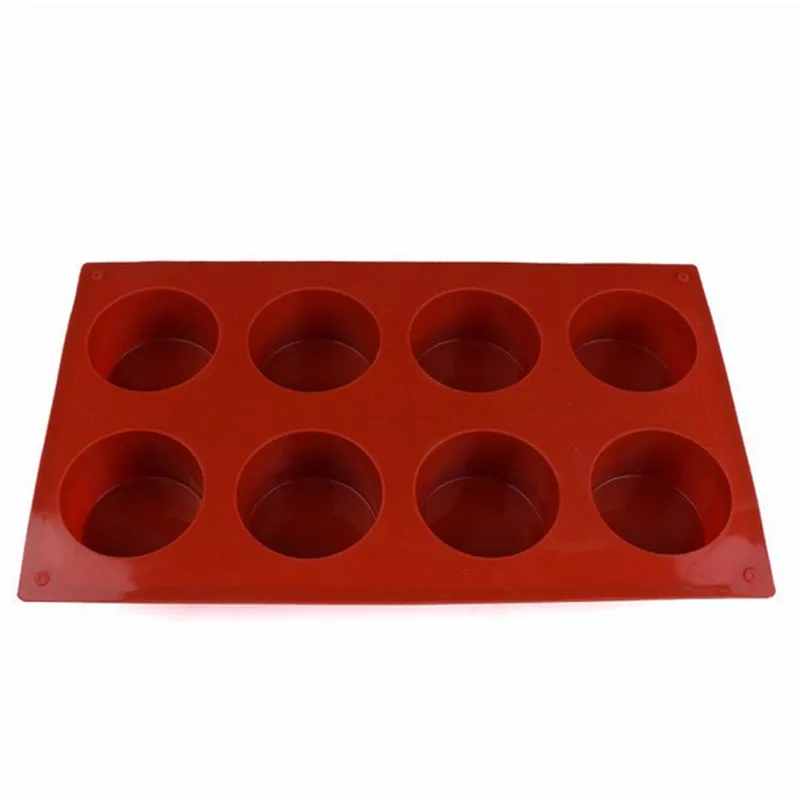 Hot sale Cavity Round Cylinder Soap Mold Cupcake Silicone Handmade for Cake Bread Cheesecake Corn | Дом и сад
