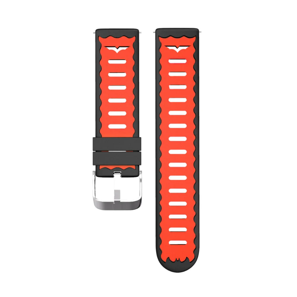 Style 3-Black Red 22 мм силиконовый браслет ремешок для Huami Amazfit GTR 47 мм Pace Stratos сменный спортивный ремешок для huawei Watch GT Honor Magic Dream - Цвет: Style 3-Black Red