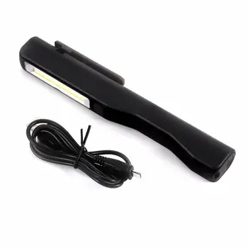 

LED Pocket Work Light USB Charging Flashlight Black