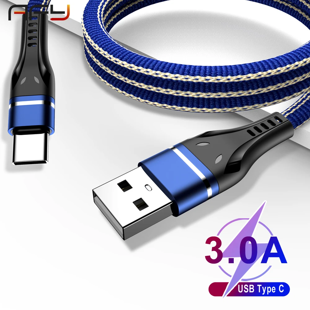 AFY usb type-C кабель для huawei magicbook samsung s9 Быстрая зарядка Передача данных USB C провод