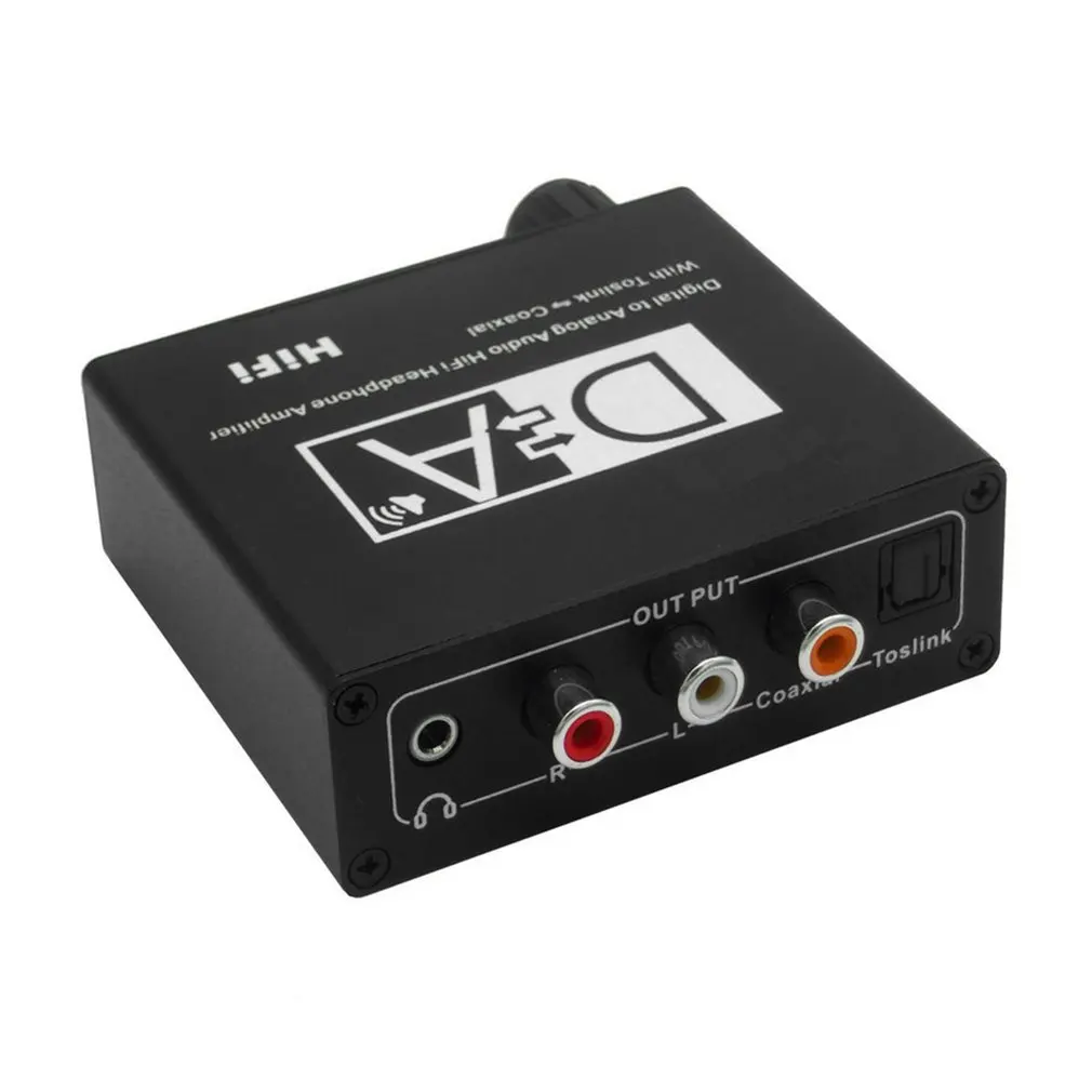 3 5mm Optical Coaxial Toslink Digital to Analog Audio Converter Adapter Coaxial Audio to RCA L R HiFi Headphone Amplifier