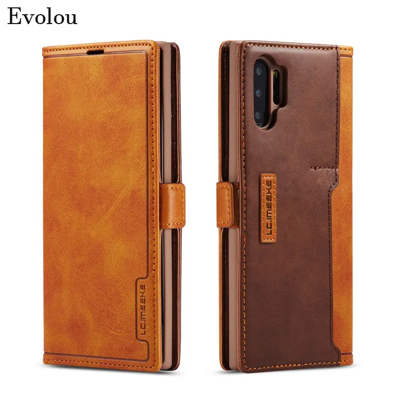 

Case for Samsung Note10 S10 Plus S10E S8 S9 Plus Luxury Retro Magnetic Flip Leather case for Samsung Note 10 9 Card Holder cover