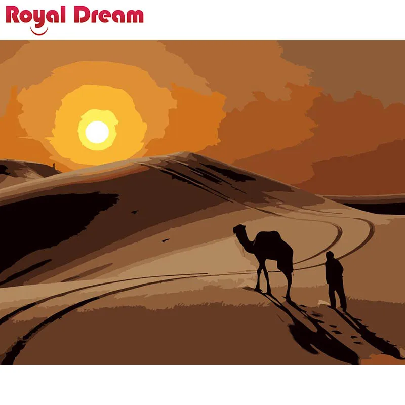 

Desert camel DIY Painting By Numbers Kits Coloring Paint By Numbers Modern Wall Art Picture Gift