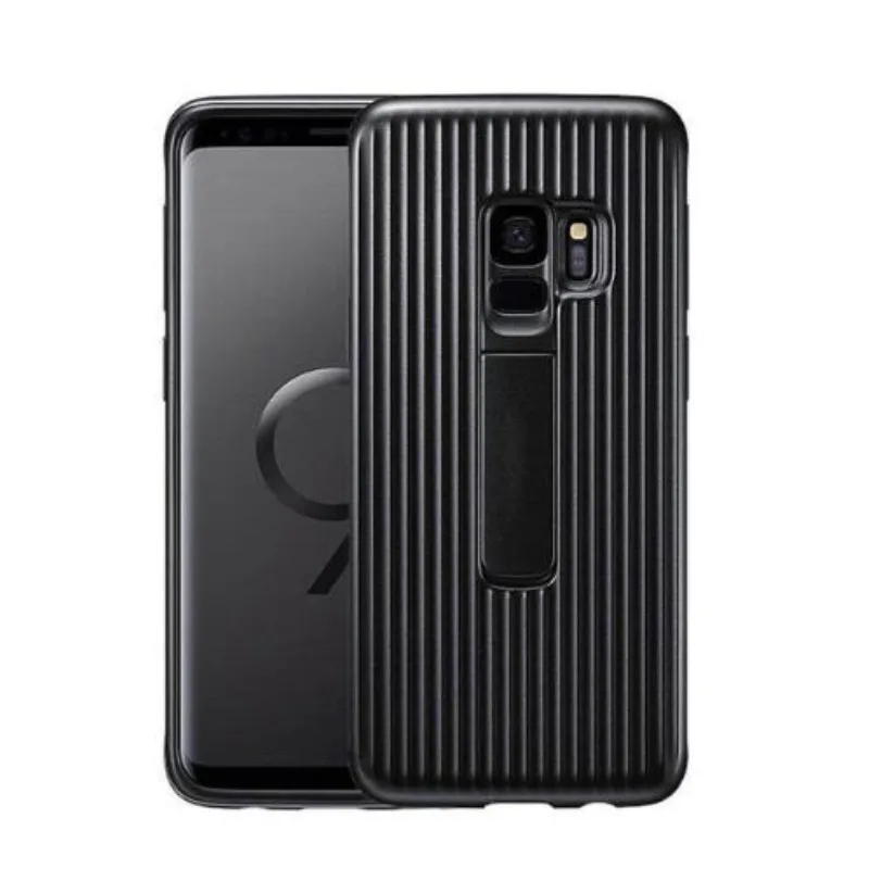black Чехол для телефона samsung Galaxy S9 S9+ S9 sm-g960 G965 Plus, защитный чехол с логотипом - Цвет: black