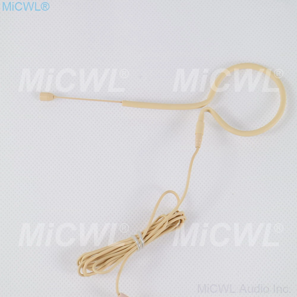 Skin color Single ear hook Headset Microphone for MiPro ACT series 4Pin Lock Wireless microfone MiCWL SE02