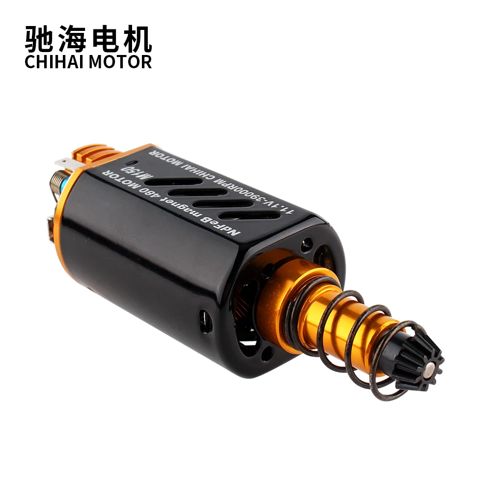 Chihai Motor CHF-480WA-8514T Cnc M150 N35 Nd-Fe-B Hoge Snelheid Aeg Motor Lange As Voor Airsoft Gel Blaster Motor Gratis Levering