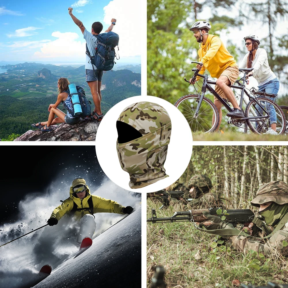 Мультикам CP камуфляжные тактические Балаклавы с полным лицом Wargame Велоспорт