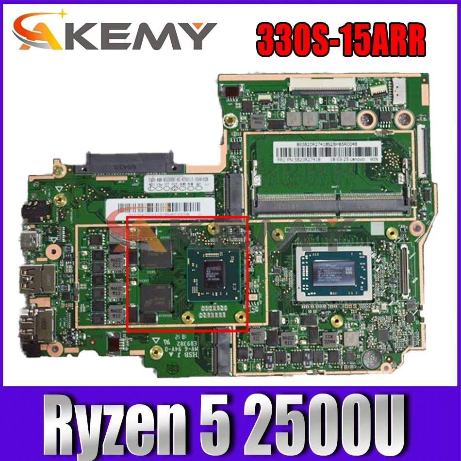 Материнская плата для ноутбука Lenovo 330S-15ARR AMD Ryzen 5 2500U GPU R540 2 Гб ОЗУ 4 DDR4
