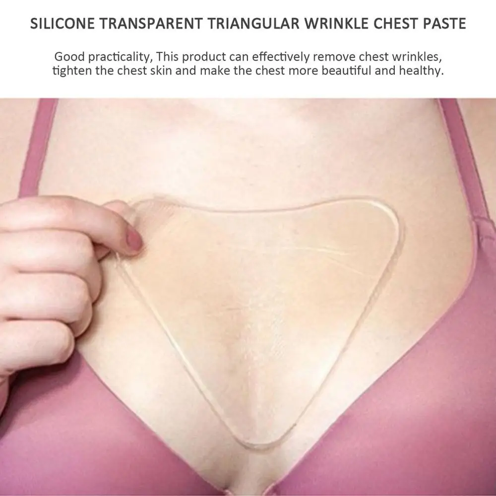 

Breast Chest Anti Wrinkle Decollete Pad Cleavage Wrinkles Silicone Chest Pad Reusable Anti Wrinkle Breast Sticker
