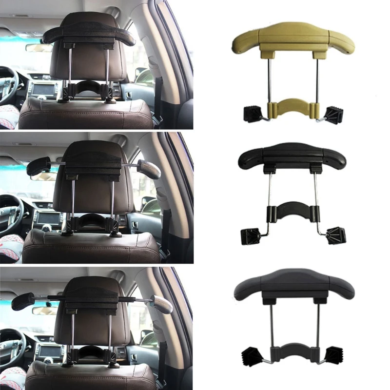 Car Seat Hanger Holder Organizer Retractable Coat Hanger Clothes Suits Holder Multifunction Suit Retractable