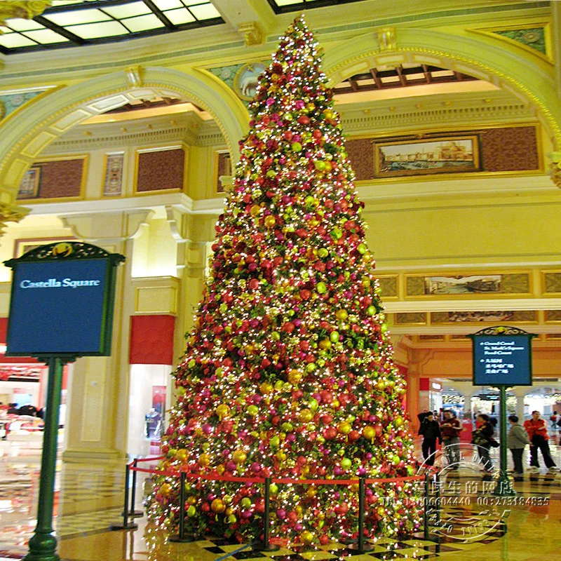 Рождественская елка отель торговый центр бар дверь 500 см зашифрованная Рождественская елка Рождество для детей украшения для вечеринок