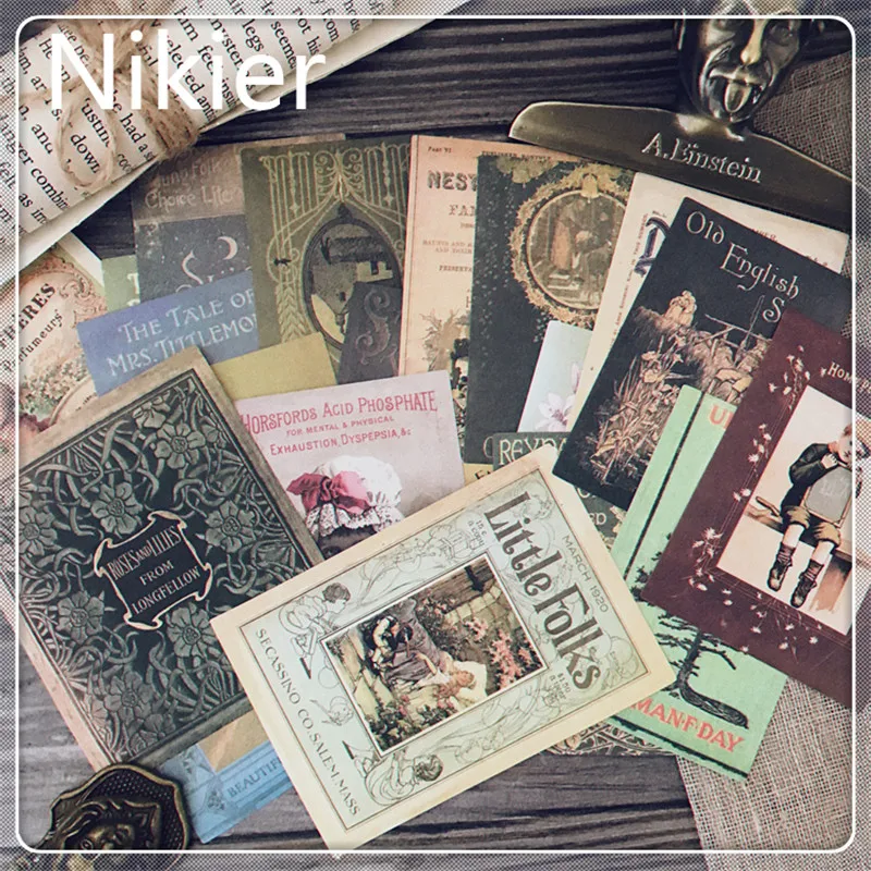24 шт./набор винтажная Обложка для газет и старой книги материал фона дневник