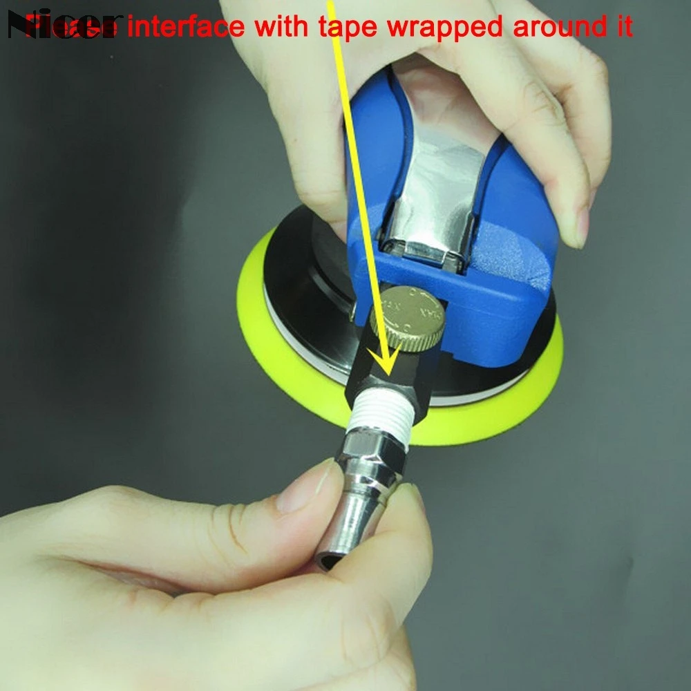 5 Inch Pneumatic Air Sander Polisher 9000RPM Polishing Machine Diy Car Paint Care Woodworking Polishing Grinding Machine