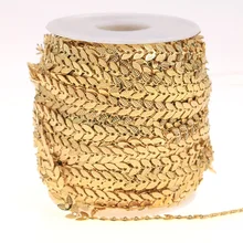 1 м Золотая кабельная цепь из нержавеющей стали, объемная стрела, самолет, резьба по листу, цепочка, ожерелье, браслет, сделай сам, ювелирные изделия, поиск, изготовление, принадлежности