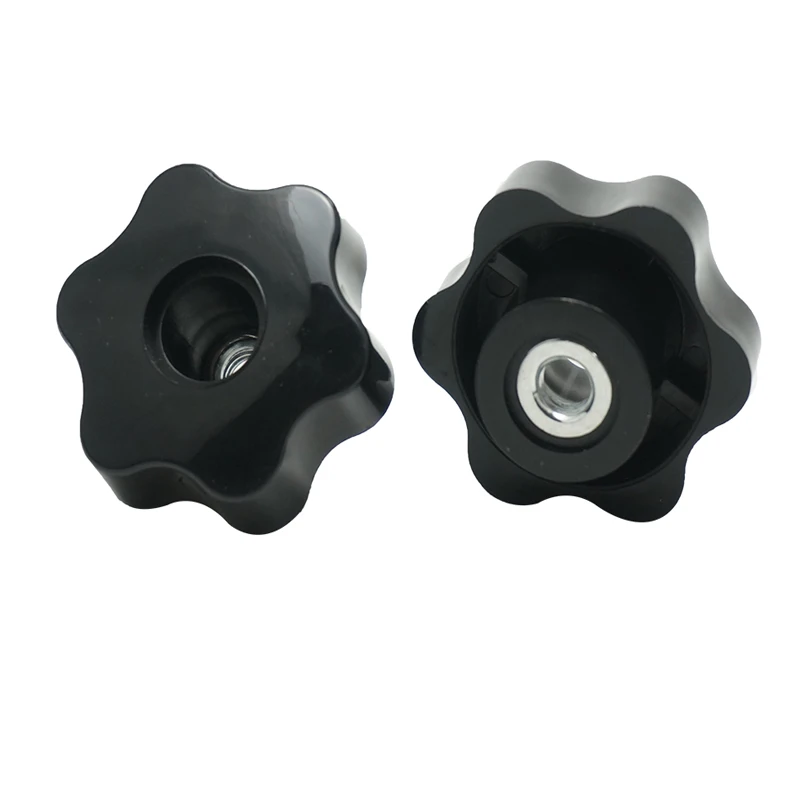 M4 M5 M6 M8 M10 M12 Plum Bakelite Hand Tighten Nuts Handle Thread Star Mechanical Black Thumb Nuts Clamping Knob Manual,thumb nuts