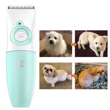 

Pet Hair Clipper Waterproof Haircut Machine USB Rechargeable Dog Cat Low Noise Grooming Handheld Shaver With Limit Combs Trimmer