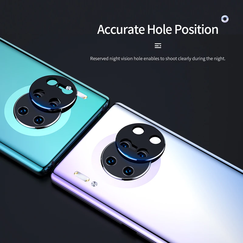 2 шт. Защитная пленка для объектива камеры для huawei mate 30 Pro Rock 0,7 мм металлическая рамка+ Закаленное стекло пленка для объектива камеры mate 30