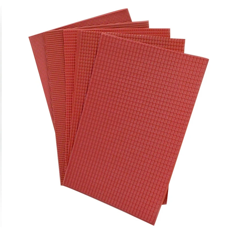 Hot Sale 5Pcs/Lot Scale Model Building Material Pvc Sheet Tile Roofs in Size 210X300Mm for Architecture Layout