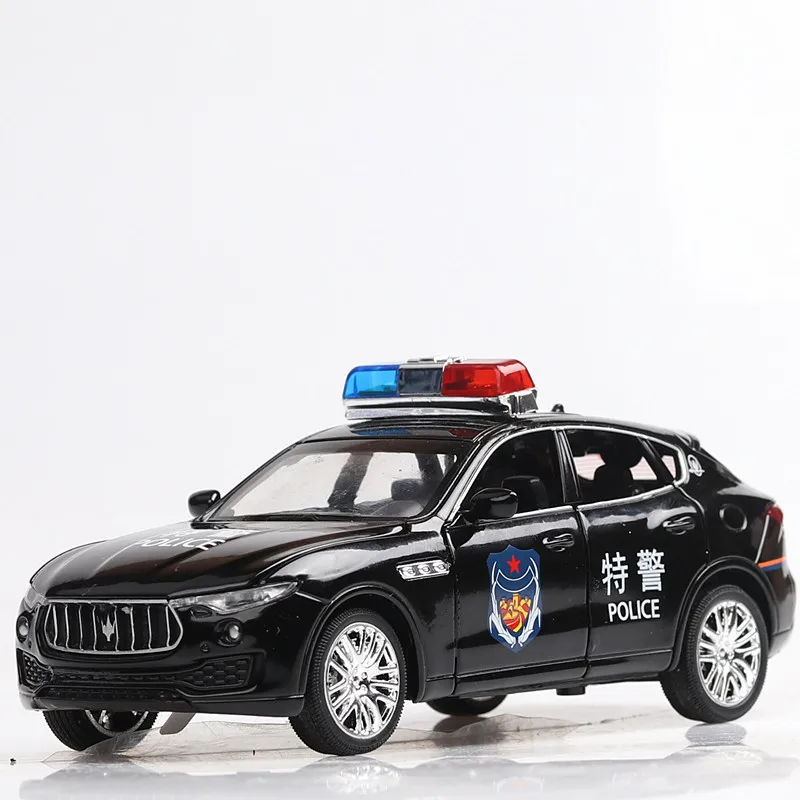 Diecast Model Police Car Martha Levante 1/32 Metal Alloy High Simulation Cars Lights Toys Vehicles For Kids Gifts For Children Diecast Model Police Car Martha Levante 1/32 Metal Alloy High Simulation Cars Lights Toys Vehicles For Kids Gifts For Children