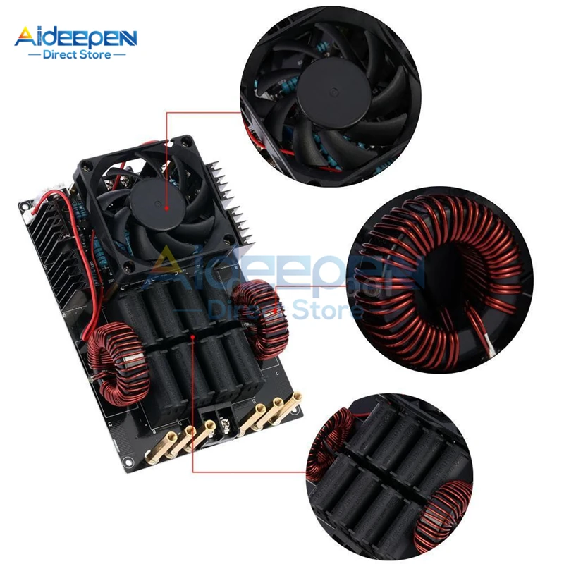 Высокочастотный генератор высокого напряжения постоянный ток 12 40 В 50 А 1000 Вт 1 кВт