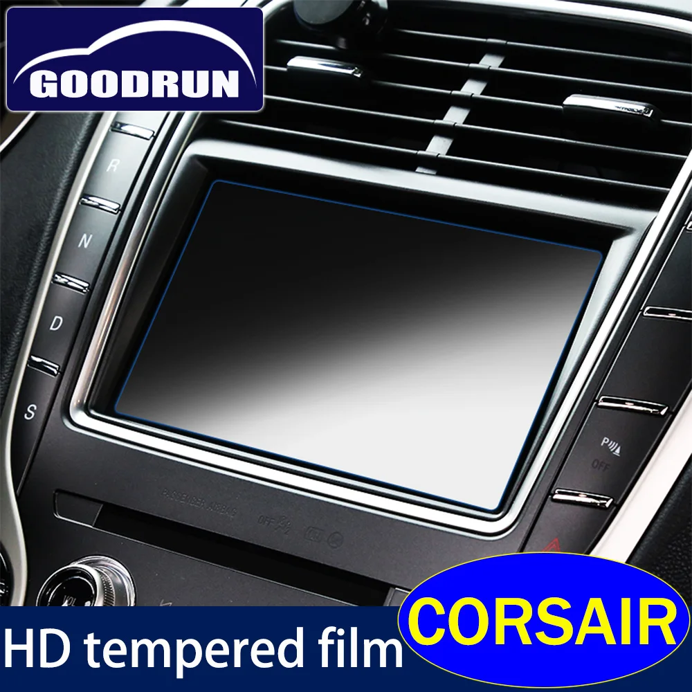 

HD Tempered Film For Lincoln CORSAIR Anti Scratch Anti-blue Light Navigation Glass Screen Protector Car Sticker Accessories